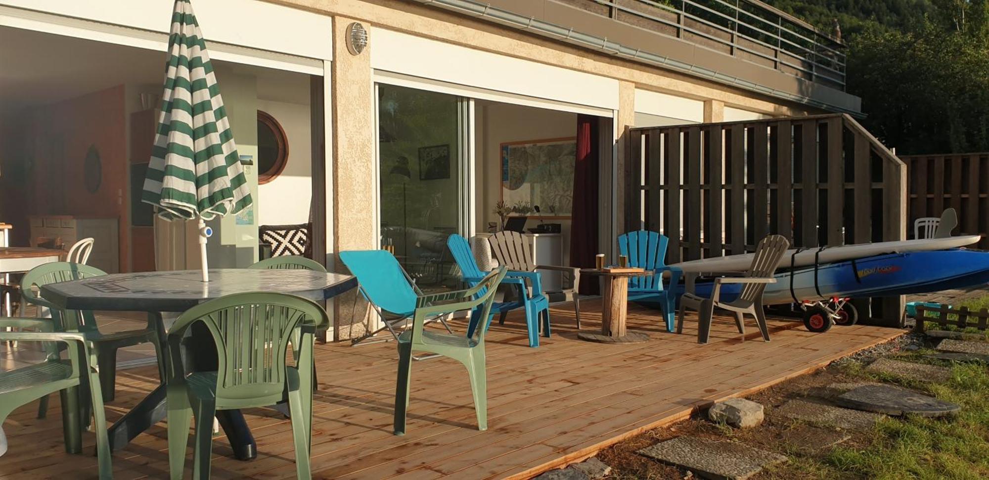 Rez De Plage-Canoe+Paddle-70M² Savines-le-Lac Buitenkant foto